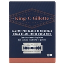 King C. Gillette Lame di Ricambio per Rasoio di Sicurezza da Uomo 10 Ricariche